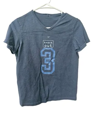 Women's Nike Knockout Graphic V-Neck Tee Blue Size M thumbnail 1