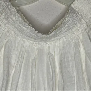 Free People Off Shoulder Crop Top White thumbnail 7