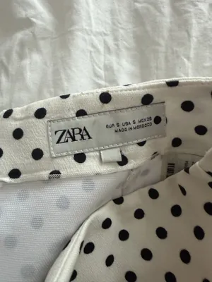 ZARA Polka Dot Mini Skirt thumbnail 2