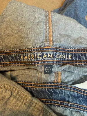American Eagle Medium Wash Denim Classic Overalls Size M thumbnail 5