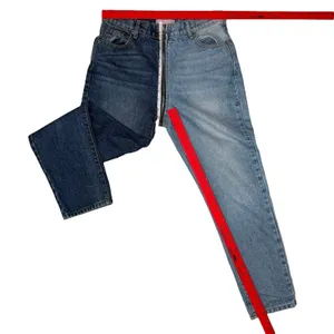 REVICE Denim Yin Yang Two Tone High Rise Straight Leg Jeans Tokyo Wash Size‎ 28 thumbnail 9