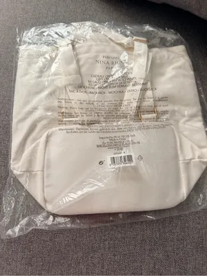 Nina Ricci Cream Canvas Tote with Colorful Patches thumbnail 2