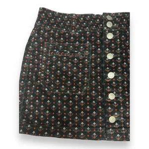 We the Free People Womens Skirt Sz 29 Black‎ Print Joanie Corduroy Mini Buttons thumbnail 9