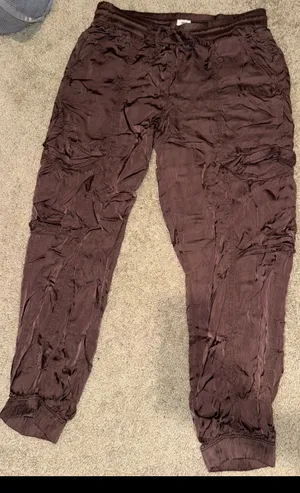 Aerie silk joggers thumbnail 1