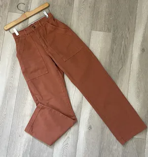 Big Bud Press Work Pants straight leg womens Orange (xxsmall) workwear casual thumbnail 1