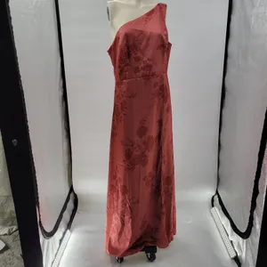 Birdy Grey Kira Dress XL Wild Rose Whimsical Bloom Matte Satin One Shoulder Maxi thumbnail 7