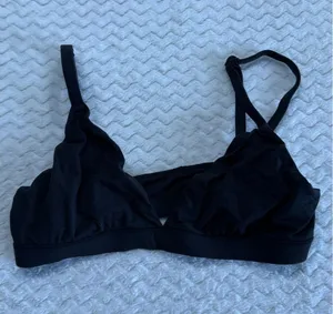 SKIMS Women Black Triangle Bralette Small Adjustable Straps RN 158973 thumbnail 1