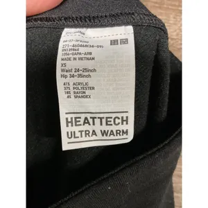 Uniqlo Womens Leggings Heattech Ultra Warm Thermal Base Layer Black XS thumbnail 4