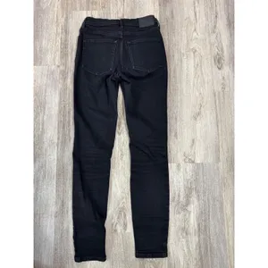 Everlane‎ High Rise Authentic Stretch Black Skinny Jeans Womens 28 Tall thumbnail 2