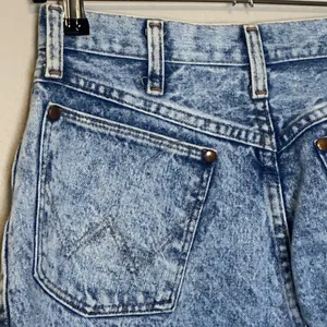 Vintage Wrangler High Waisted Mom Jeans Straight Leg Acid Wash‎ Pleated Size 13 thumbnail 7