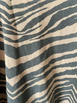 Aerie Good Vibes Crewneck Sweatshirt Tiger Zebra Tan Brown thumbnail 4