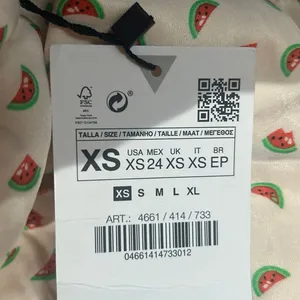 NWT Zara Watermelon Tie Back Y2K Satin‎ Tank thumbnail 8