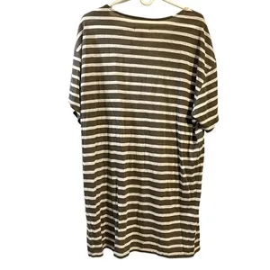East Adeline Striped V-neck Tunic Top T-shirt Tee 2X Dia & Co Plus Size NWT New thumbnail 5