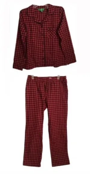 Dip Sleepwear PJ/Pajama Red & Black Check Plaid thumbnail 1