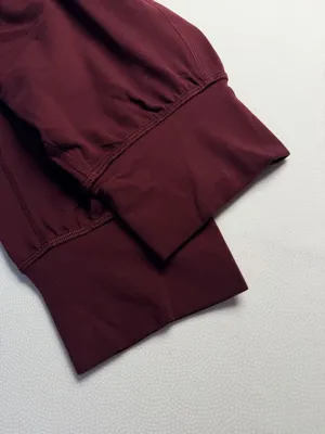 Lululemon Womens Size 8 Burgundy Jogger Pants Stretch Athletic Lounge Pockets thumbnail 9