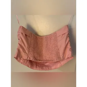 Abercrombie & Fitch Blush Strapless Cropped Tube Top Women's Sz Medium thumbnail 2