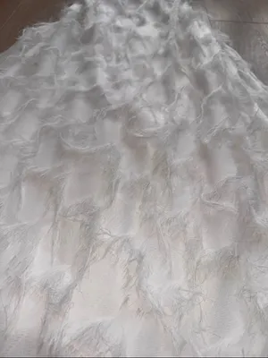 Hello Molly White Feather-Textured Maxi Slip Dress thumbnail 2