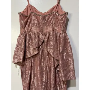 For Love & Lemons Shai Maxi Dress Dusty Pink Size Medium NWT Feminine Romantic thumbnail 12