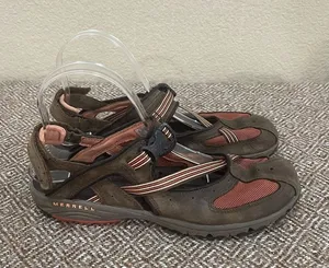 Merrell Cambrian Emme Leather Ginger Vibram Soles Walking Hiking Shoes Sz 8 GUC thumbnail 1