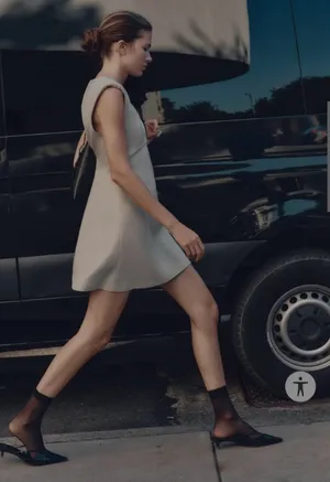 Zara Shimmer Effect Mini Dress thumbnail 3