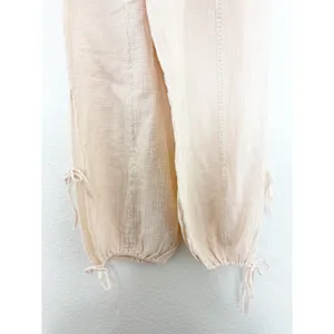 NWT Bohme Avery Crinkle Joggers Oatmeal Size Small Bohemian Balloon Leg Cotton thumbnail 12