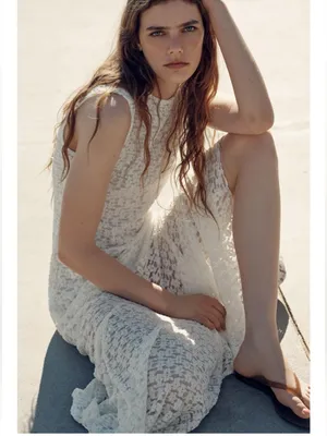 Zara Long lace dress. S-M thumbnail 5