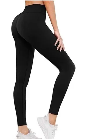 NEW‎ Sympli Nu Yoke Leggings Size 8 Black High Rise Jersey Knit 27218 Yoga thumbnail 1