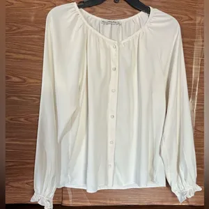 Abercrombie & Fitch Long Sleeve Blouse Button Down Size Small thumbnail 2