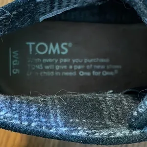 TOMS Black Suede Wedge Ankle Boots Lace Up Women US 6.5 Wide‎ thumbnail 4