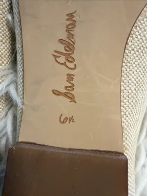 Sam Edelman Beige Slip-On Mule with Decorative Buckle size 6.5 excellent conditi thumbnail 6