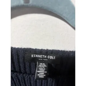 Kenneth Cole New York Women's Navy Blue Ribbed Boat Neck‎ Long Sleeve Sweater XL thumbnail 7