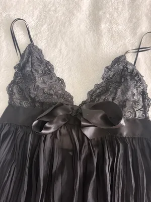 Victoria's Secret Black Lingerie Babydoll thumbnail 3