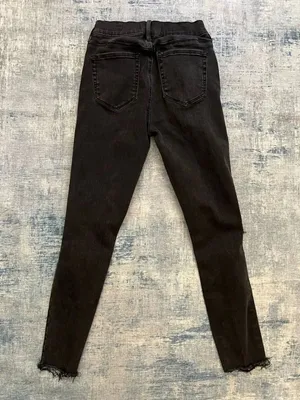 PacSun Black Distressed Busted Knee High Rise Ankle Jegging Women's 25" thumbnail 2