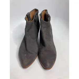 Frye Sacha Moto Shootie Women 9.5 Grey Good Leather Western Ankle Boot 3471724 thumbnail 2