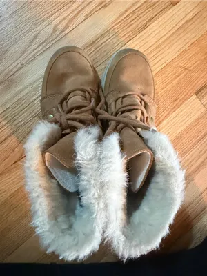 Sorel Explorer Joan Tan Faux-Shearling Lace-Up Ankle Booties-6 thumbnail 5