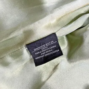 bebe Vintage Y2K Pastel Green Genuine Leather Blazer Jacket Womens L thumbnail 8