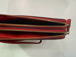 Coach Wristlet Wallet Leather Red thumbnail 2
