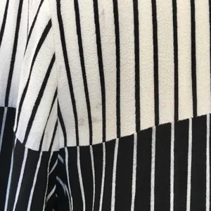 DO+BE long Striped black and white button top thumbnail 4