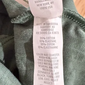 Offline by Aerie Green Ribbed Cropped Tank Top Women’s Small thumbnail 3