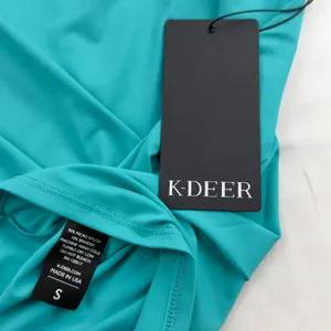 K-Deer Microflex T-Back Aqua Top NWT Small Athleisure Yoga Workout thumbnail 7