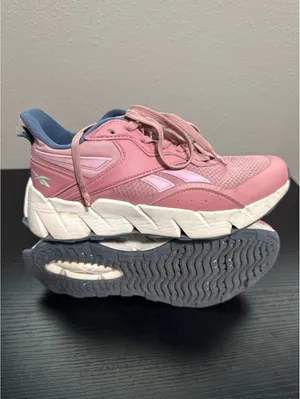 Reebok Pink and Blue Athletic Sneakers thumbnail 5