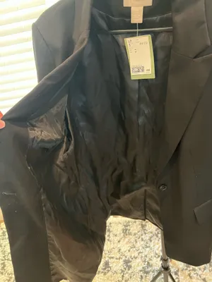 H&M Black Blazer, Women’s Size Medium. New w/Tags thumbnail 7