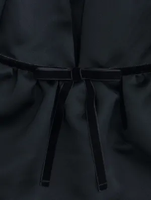 H&M black bubble top and mini skirt set thumbnail 5