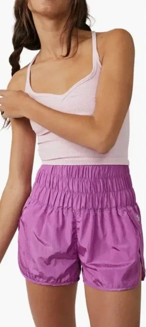 Free People The Way Home Shorts Pink Size XS Foxglove Magenta thumbnail 1