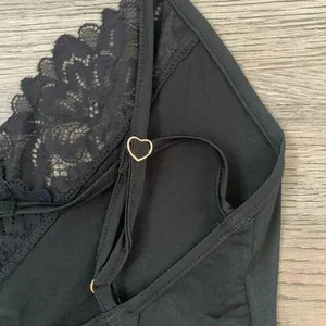 Free People Wild Bunch Bodysuit -‎ Size S - Black - NWT thumbnail 8