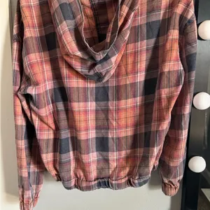 Wallflower Pink and Gray Long Sleeve Boxy Polo Top thumbnail 2