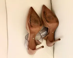 Sionne Clear Strap Pointed Toe Mule from the luxury footwear brand Schutz. Its avant-garde design combines classic elegance with modern details. Size 7 thumbnail 3