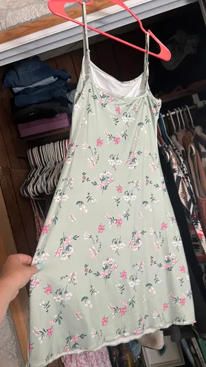 Floral Dress Green Size XS thumbnail 1