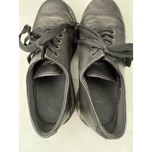 Dr. Martens Black Leather Platform Oxfords Chunky Lug Sole Lace Up Shoes Grunge thumbnail 10