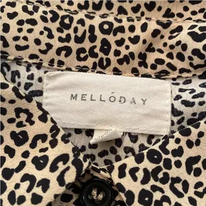Melloday Midi Dress Small Animal Print Belted Shirt Dress Career Office Work thumbnail 9